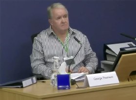 Photo of George Thomson at the Post Office Horizon IT Inquiry