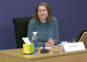 Photo of Jo Swinson at the Post Office Horizon IT Inquiry